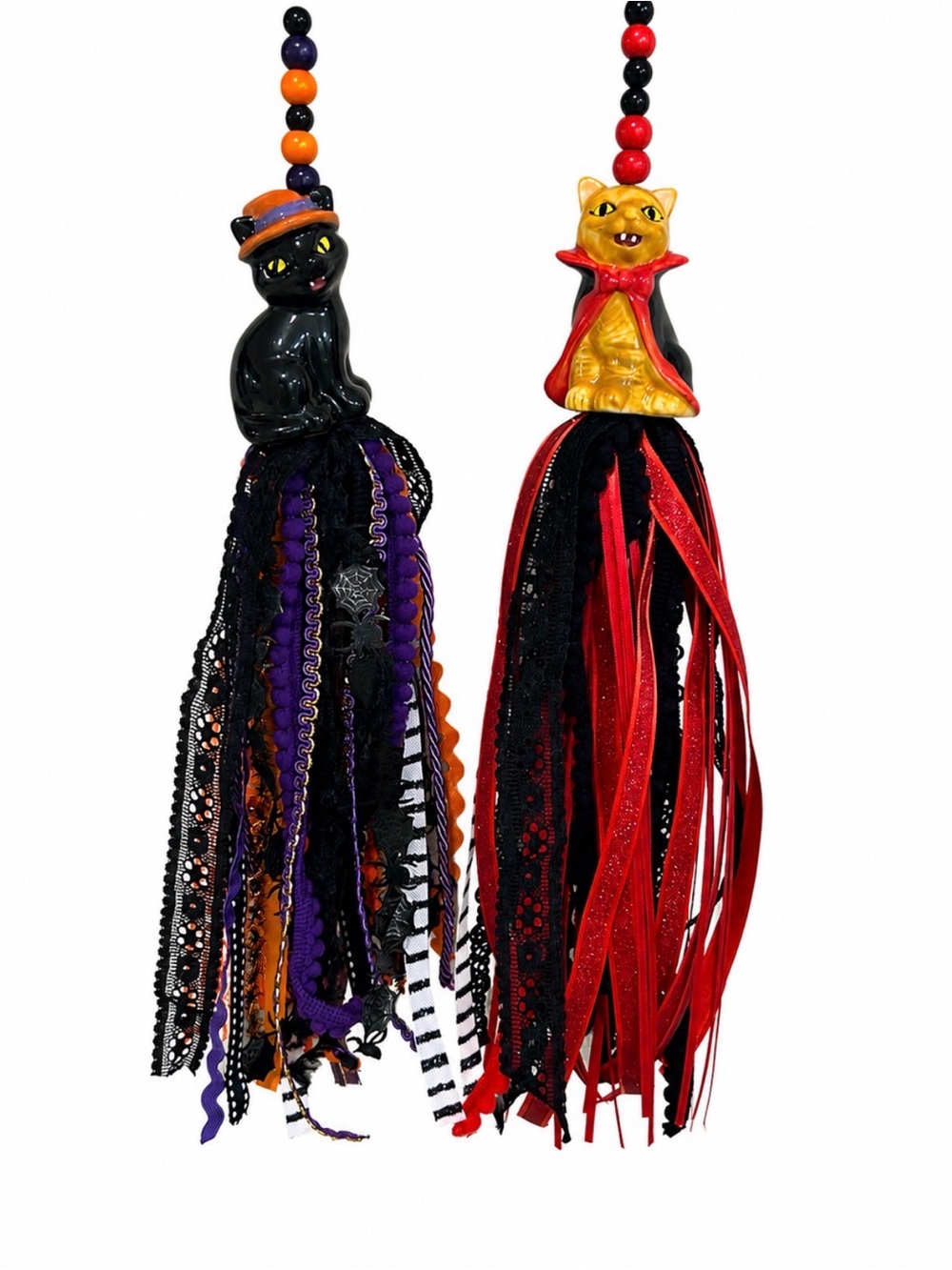 Mini Shaker Halloween Cat Tassels